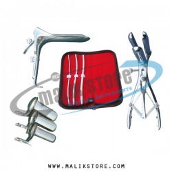 Hegar uterine dilator set 3 pieces 3-4, 5-6, 7-8, mathieu speculum, grave large, collin 3pcs