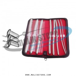 Hegar uterine dilator Set 8 pieces, collin 3pcs